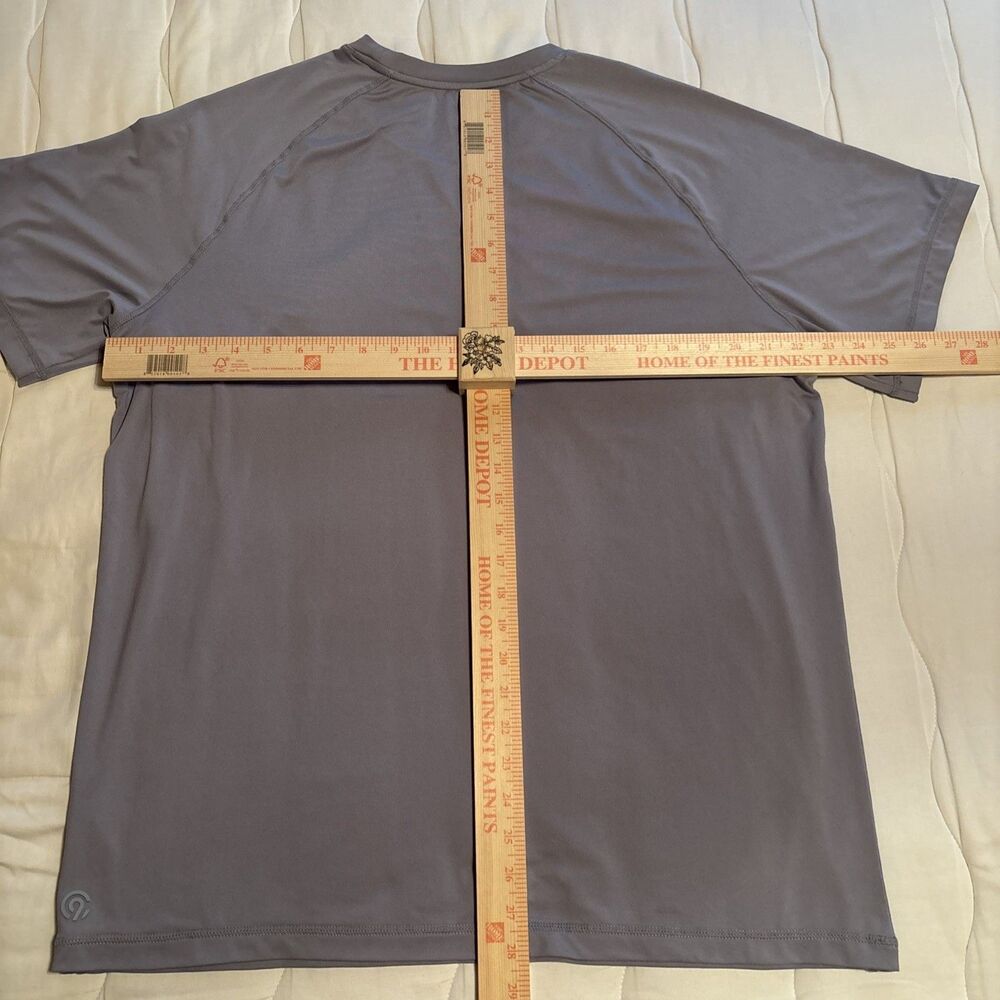 Champion Grey/Gray Lightweight Knit T-shirt, Men's Size XL Workout Golf Biking - Picture 9 of 9